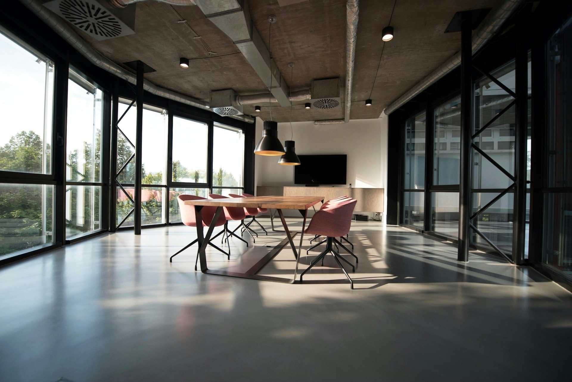A bright modern workplace